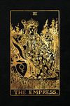 The Empress: 120 College Ruled Lined Pages, The Empress Tarot Card Notebook - Black and Gold - Journal, Diary, Sketchbook (Tarot Card Notebooks)