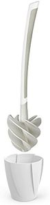 Better Living Products 17253 LOOEEZ Hygienic Toilet Squeegee/Brush, White with Grey