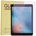 MeevMighx Anti Blue Light Screen Protector for iPad 6th Generation/5th Generation 2018/2017 and iPad Pro 9.7 Inch, iPad Air 2, iPad Air 1 Tempered Glass Screen Film for iPad 9.7 Inch with [9H Hardness] [Anti-Scratch] [Easy Installation]