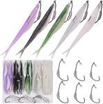 Fluke-Fishing-Lures-Jerk-Shad- Bait Soft Plastic Swimbait for Bass Fishing Pack of 25-30