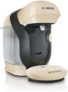 Bosch Machine à Café Tassimo Style, TAS1107, plus de 40 boissons chaudes, OneTouch, cafétière à dosettes, format compact, Intellibrew, vanille