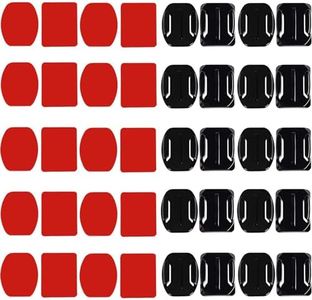 40 x Gopro Adhesive Pads 3 m Adhesive Holder Flat Curved Adhesive Pad Flat and Curved Mounts Gopro Hero 8 Adhesive Pads for Gopro Action Camera Hero Session 4/3/3+/2 Action Camera DV