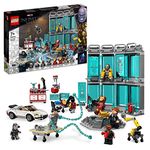 LEGO 76216 Marvel Iron Man Armory Buildable Toy, Avengers Gift 7 Plus Year Old Kids, Boys & Girls With MK3, MK25 And MK85 Suit Collectible Minifigures