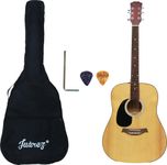 Juarez Left-Handed 41” Acoustic Guitar – Dreadnought Body | Spruce Top | Rosewood Fretboard & Bridge | Alice Steel Strings | Dual Action Truss Rod | Matte Finish | With Bag & Picks