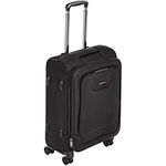 Amazon Basics Expandable Softside Carry-On Spinner Luggage Suitcase With TSA Lock And Wheels - 21 Inch, Black