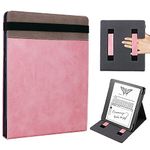 WALNEW Flip Case for 10.2-inch Kindle Scribe 2022 Released, Two Hand Straps and Vertical Multi-Viewing Stand Cover with Auto Wake/Sleep for 10.2” Amazon Kindle Scribe E-Reader (Rosegold)
