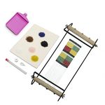 GLOCHYRA Large Bead Loom Kit - Wide Metal Bead Loom Complete Tool kit, Includes 72 Grams Beads, 2 Long Needle, Threads, Threader, Bead mat, Bead Tray for Making Jewelry- Necklaces, Bracelets and More