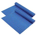 Kuber Industries Shelf Liner | Kitchen Cabinet Shelf Protector | Kitchen Liners for Cabinets and Drawers | Drawer Liner Mat | Dot-Print Shelf Liner Cabinet Mat | 3 MTR | Pack of 2 | Royal Blue