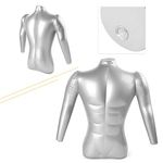 Loop� Pack of 5 - Inflatable Male Half Body Mannequin with Hands Torso Shirt Jeans Shorts Dummy Model Display, PVC Plastic Air Filled Half Body Mannequin Display Dummy Inflatable (5)