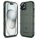 LABILUS iPhone 15 Case, Rugged Shield 8ft Drop Proof TPU Thick Armor Tactical Protective Case Compatible with 15 (6.1 inch) - Boreal Forest