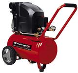 Einhell 24L Oil Lubricated Air Compressor - 10 Bar, 145 PSI, 240V, 1800W Long-Life Motor, Pressure Reducer, Safety Valve - TE-AC 270/24/10 Compressed Air Pump For Workshops, 3 Year Warranty