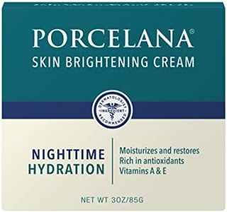 Porcelana Nighttime Hydration Cream Updated Formula - Fades Dark Spots & Evens Skin Tone - For Sun or Age Spots, Acne Scarring, Melasma & Other Discoloration - Moisturizer w/Vitamins & Antioxidants