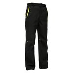 MEILONGER Boys Girls Softshell Hiking Pants Fleece Lined Skiing Snow Pants Kids Winter Waterproof Outdoor Warm Trousers(11217Black,10-12)