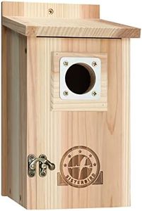 SISTERBIRD Bird Houses for Outside 1-1/2” Entrance Hole Cedar Birdhouses with Metal Guard Outdoor Bluebird Wren Swallow Finch Asssembly Required