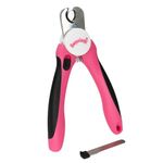 BUGALUGS Dog nails clippers & Cat Nail Clippers - Nail Trimmer with Safety Guard & Dog Nail File. Suitable for Pets, Dogs, Puppy, Cats, Kitten Nails & Claws. Pet Grooming Supplies (Medium to Large)