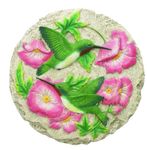 Spoontiques Hummingbird Stepping Stone Outdoor Garden Décor, Green, 9.62 (13094)