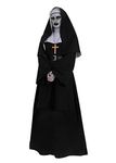 ROLECOS The Nun Costume Plus Size Scary Nun Outfit Priest Halloween Costume Black S