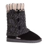 MUK LUKS Women's Cheryl Boots Fashion, Ebony, 8