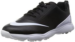 Nike Control Junior Golf Shoes (2 Y, Black/White)