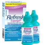 Refresh Liquigel Ophthalmic Solution, Lubricant Eye Drops, Persistent Dryness, and Irritation, 2x15ml