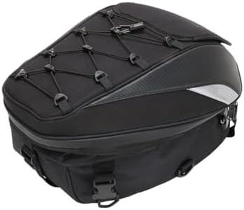 CHANGCHENG Motorcycle Bag - Multipurpose Tail Bag & Backpack - Waterproof Luggage - Black