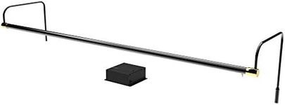 Cocoweb 43" Slim Line LED Picture Light in Black with Brass Accents with Dimmable Hard Wire Kit