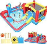 AKEYDIY Bounce House Water Slide,Ob