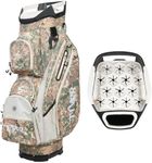 TIVOR 2026 Golf Cart Bag with 15-Way Full-Length Divider Top, 12 Pockets, Premium Silent Golf Cart Bag with Rain Hood for Men，Fits Jumbo Grips - Camouflage