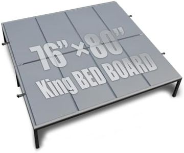 DYHJKOA King Size Bunkie Board 76"x80", Heavy Duty 10mm Anti-Sag Bed Support, Low Profile Under Mattress Bunkieboard, Breathable Noise Minimizing Wood Slats for Metal Frame Platform Bed Sleeper Sofa
