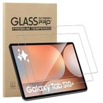 GEJEFA Screen Protector for Samsung Galaxy Tab S10 Plus/Tab S9 Plus, 2 Pack 9H Hardness Anti-Scratch [High Definition][Bubble Free] Tempered Glass Screen Protector Samsung Galaxy Tab S10 Plus