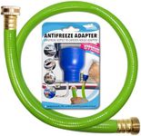 Seaworks Antifreeze Bottle Adapter with 3 FT Hose Kit for No Spill Winterization of RV, Camper, Boat, Marine. Secure Connection for Practical and Convenient Winterizing