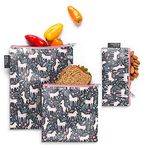 Simple Modern Snack Bags for Kids | Reusable Sandwich Bag | Ellie Collection | 3 Pack | Unicorn Fields