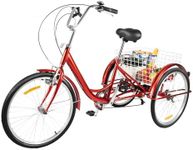 MEHOOSPVN Adult Tricycle 24 Inch, 6