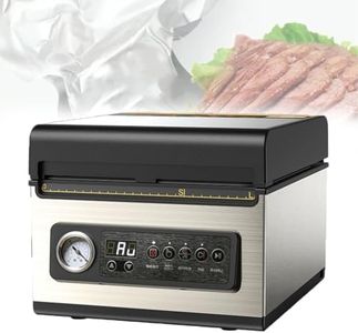 Large Capacity Chamber Vacuum Sealer, 340W Powerful Suction, with Vacuum Gauge, for Sealing Liquids, Meats, and Bulk Foods
