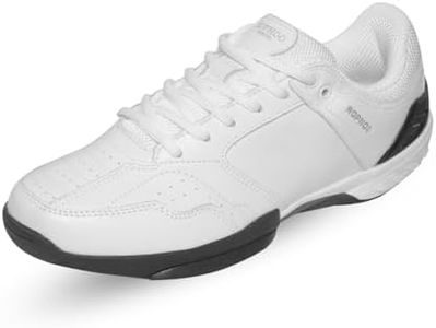 ROPHOO Fencing Shoes for Mens Womens, Standard Fencing Sneakers, Epee Sabre Foil Fencing, (Black-White, 11)