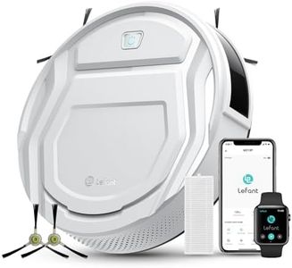 LEFANT Saugroboter, Superschlank Staubsauger Roboter mit Starke Saugleistung, WLAN Roboterstaubsauger Kompatibel mit Alexa und APP-Steuerung, Selbstaufladung und Leise für Tierhaare, Teppich-M210