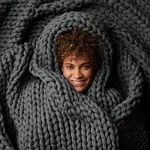 Bearaby Cotton Hand-Knit Weighted B