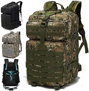 SPAHER 50L Sacs à Dos Tactique Militaire Sac de Randonnée Sac de Survie Sac a Dos de Voyage étanche Assault Pack Sac à Dos de Trekking Militaire Armée Tactique Molle Sac à Dos