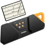 STRICH Wireless Page Turner Pedal for Musical Instruments, Anti-Slip Rubber Portable Foot Pedal, Silent Rechargeable Music Page Turner for iPad, Tablets, Phone, Super-long Endurance, SPT-10X