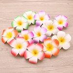 SATYAM KRAFT 24 Pcs Artificial Big Fake Foam Hawaii Beach Water Floating Flowers, Temple, Plumeria Flower & Events, Home Decor, Wedding Decoration (Multicolor)(6 cm)