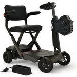 The AutoFold Executive 2.0 Folding Airline Friendly Mobility Scooter - Includes Basket & Off-Board Charger (Gunmetal Grey)