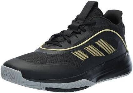 adidas Men's Own The Game 3.0 Basketball Sneaker, Black/Gold Metallic/Solid Grey, 8