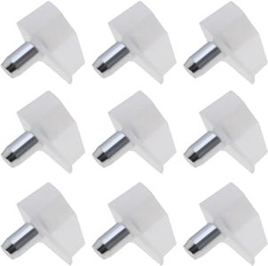 50PCS Shelf Support Pegs Shelf Holder Pins Bracket Pins for Cabinet Bookshelf Display Cabinet Wardrobe Closet Cupboard Bookcase Pantry Shelving White 5mm