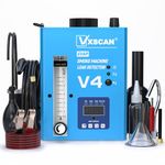 VXSCAN Automotive EVAP Smoke Machine Leak Detector V4, Vacuum Leakage Tester with Digital Pressure Gauge & Air Flowmeter, Fuel Pipe Diagnostic Tester for All 12V Cars, Motorcycles, Trucks, Boats, ATVs