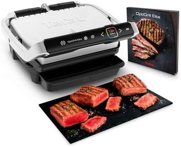 Tefal Gril électrique d'intérieur, Technologie brevetée avec mesure de l'épaisseur, Guide intuitif, Saisie boost, 12programmes automatiques, Optigrill Elite, GC750D16