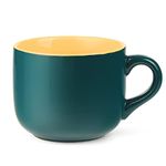 MACHUMA 650ML/22OZ Large Ceramic Coffee Mug, Big Tea Cup for Office and Home, Dishwasher and Microwave Safe (Dark Green)