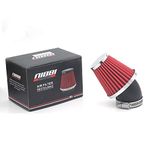 NIBBI Motorcycle Air Filter High Performance Air Filter Curved Tube-48MM Dirt Bike Air Filter