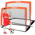 Polson Soccer Goal Kids Soccer Net Set Carry Bag for Games and Training for Backyard for Kids and Teens