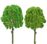 Eoast Miniature Trees Miniature Garden Accessories for Tray Garden (Tree Green 8CM 2 Pcs)