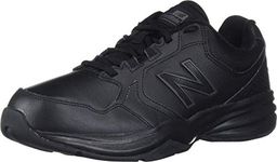 New Balance Men's 411 V1 Walking Shoe, Black/Black, 7 W